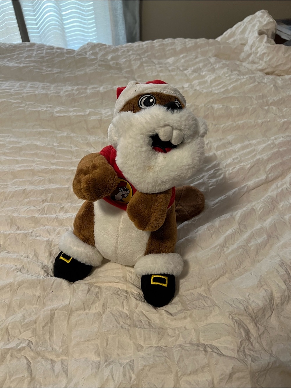 Buc-ees Beaver Christmas Plush Toy Souvenir Santa Claus 11" Bucees Gas Station